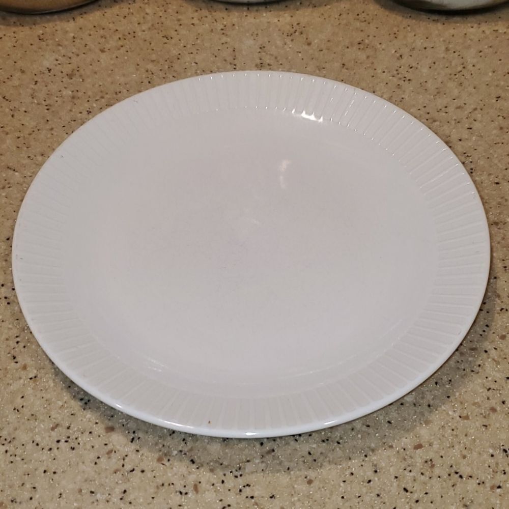Sango Patio White Stoneware Dinner Plate